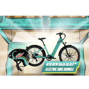 Free MTN DEW® BAJA BLAST™ Electric Bike Bundle