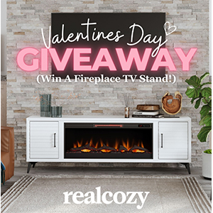 Free realcozy Fireplace TV Stand