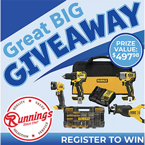 Free DEWALT® 4 Piece Combo Kit