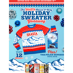 Free Shasta Holiday Sweater