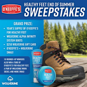 Free O’Keeffe’s Foot Cream