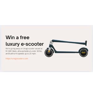 Free Unagi e-Scooter