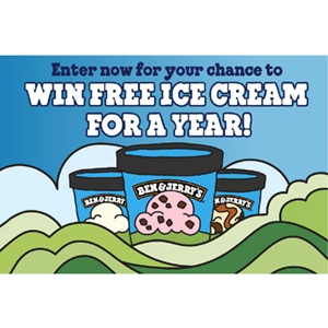 Free Year’s Supply Of Ben & Jerry’s