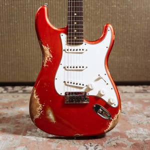 Red Fender Custom Shop Stratocaster electric guitar from the Carter Vintage giveaway