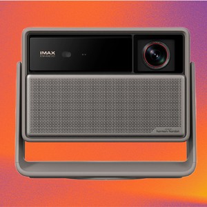 XGIMI Horizon projector on the DTS Movie Night Giveaway artwork