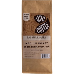 JDC Coffee Medium Roast single-origin Costa Rica coffee bag