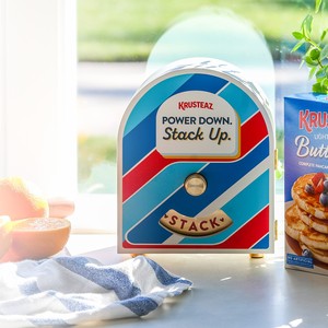 Krusteaz Pancake Pause Box phone safe with buttermilk pancake mix boxes