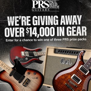 PRS electric guitars and a PRS combo amp from the Guitar Center PRS sweepstakes