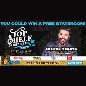 Top Shelf Country Cruise 2027 promo art with Chris Young